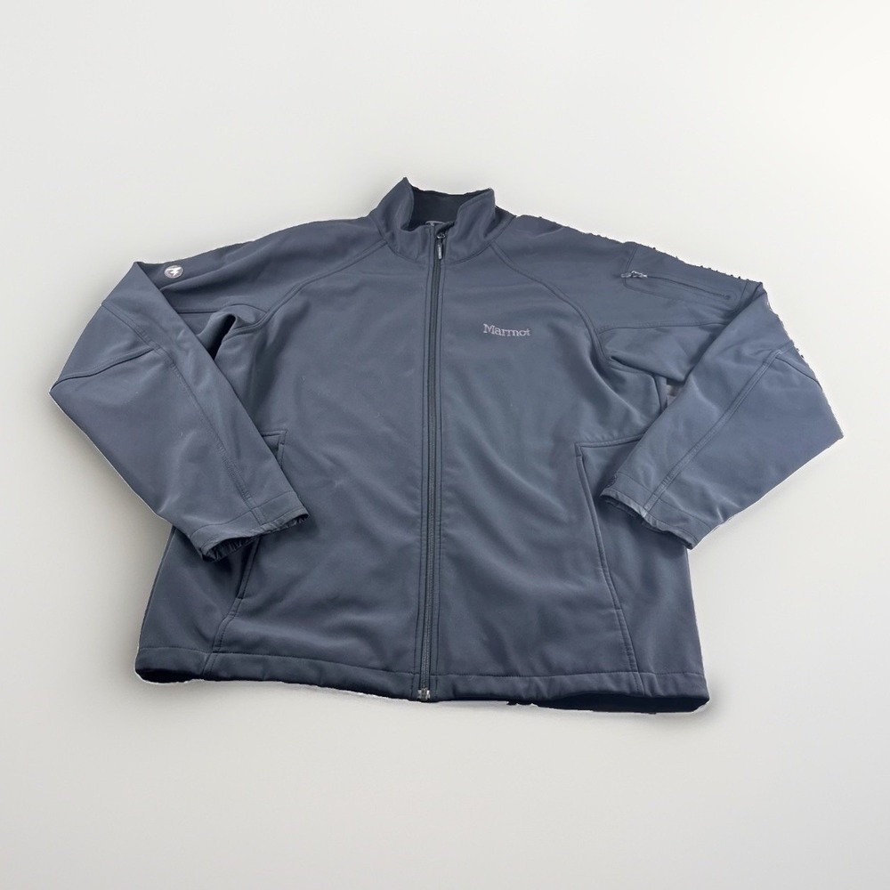 Marmot Gravity Jacket Mens XL Black Zip Up Coat Outdoors Performance Zip Pocket